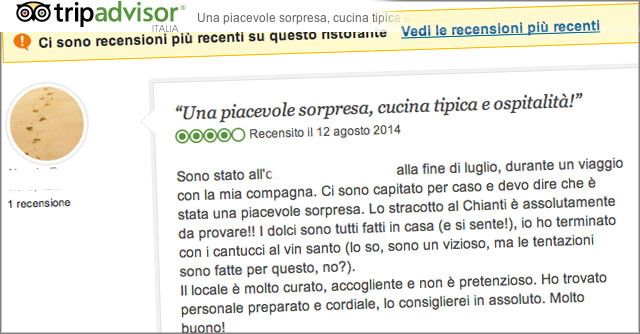 TripAdvisor commenti 2015