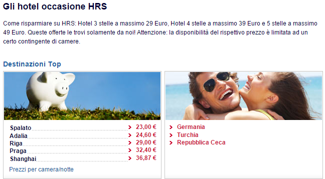 HRS offerte