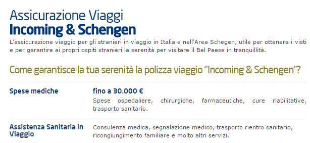 assicurazione viaggio Schengen