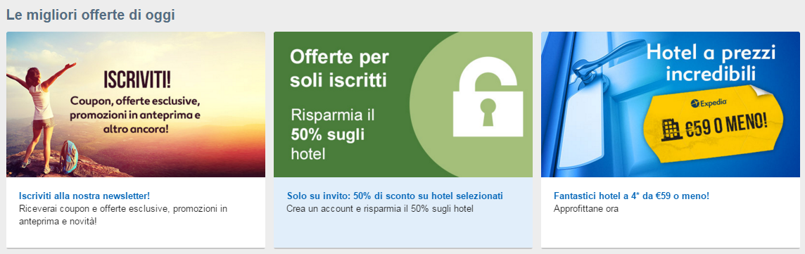 Expedia offerte