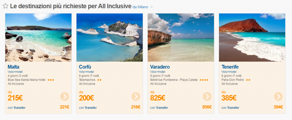 Viaggi all inclusive 2016 offerte