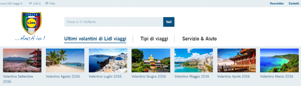 lidl viaggi online