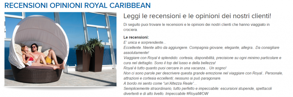 royal caribbean recensioni