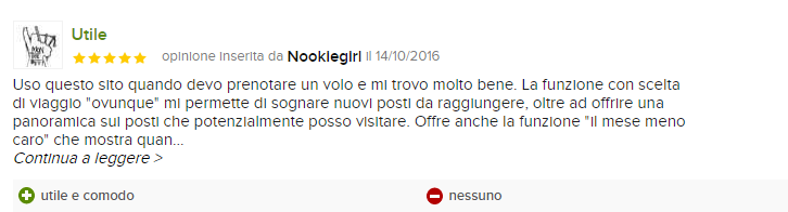 skyscanner recensioni