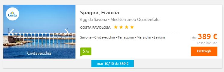 offerte crociere costa