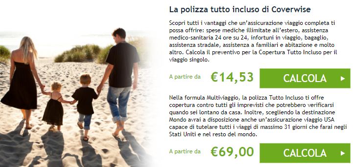 coverwise assicurazione viaggio