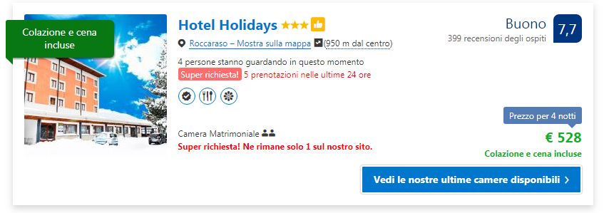 Booking offerte