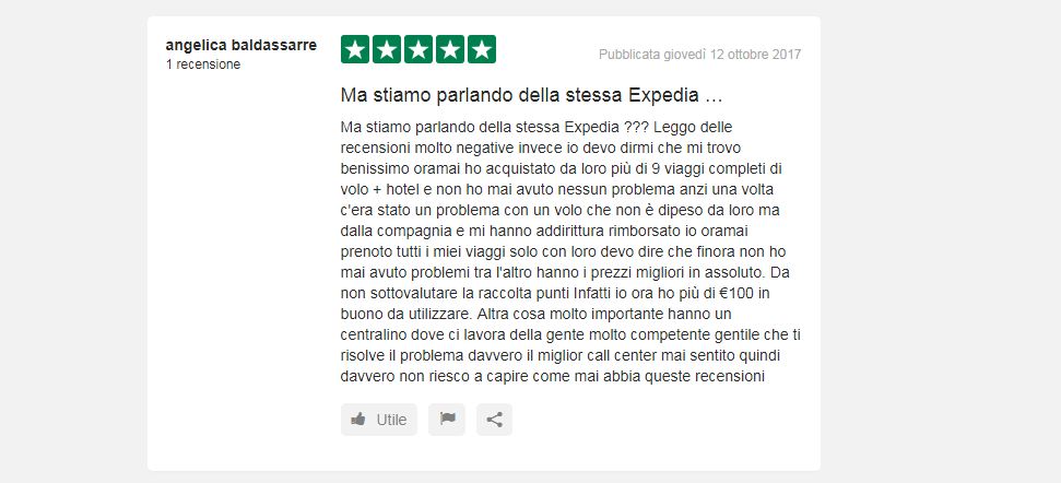 Expedia commenti