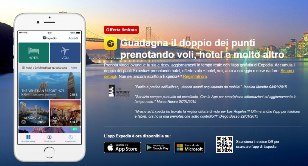 expedia vacanze app