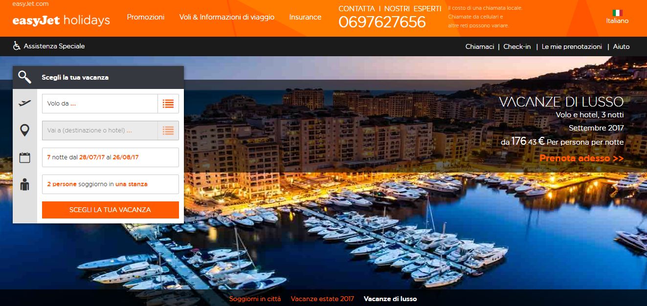 Easyjet Holidays opinioni 2024, promozioni per vacanze e offerte