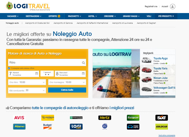 Logitravel autonoleggio