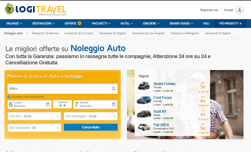 Logitravel autonoleggio