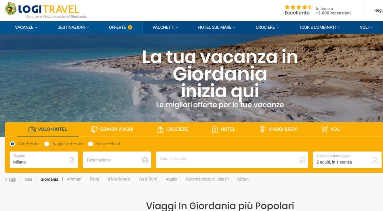 offerti di viaggi Giordania Settembre