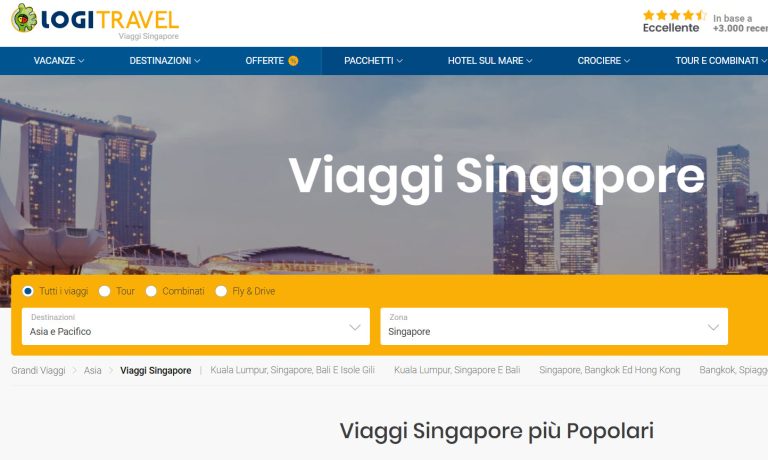offerti di viaggi Singapore Febbraio