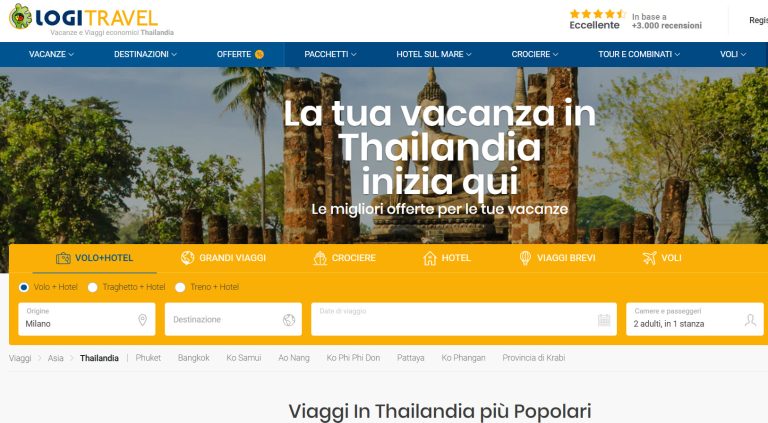 offerti di viaggi Thailandia Luglio