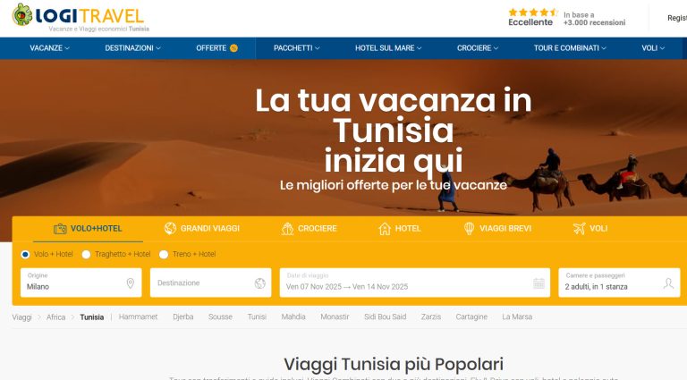 offerti di viaggi Tunisia Settembre