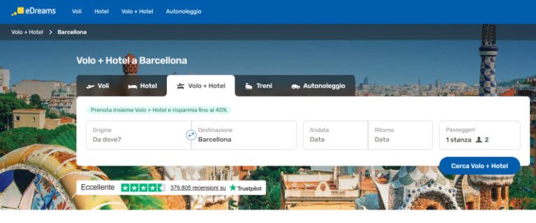 Pacchetti Volo Hotel Barcellona