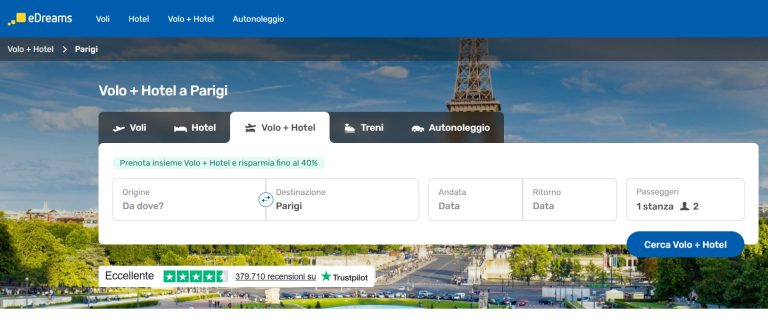 Pacchetti Volo Hotel Parigi