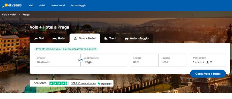 Pacchetti Volo Hotel Praga