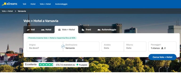 Pacchetti Volo Hotel Varsavia