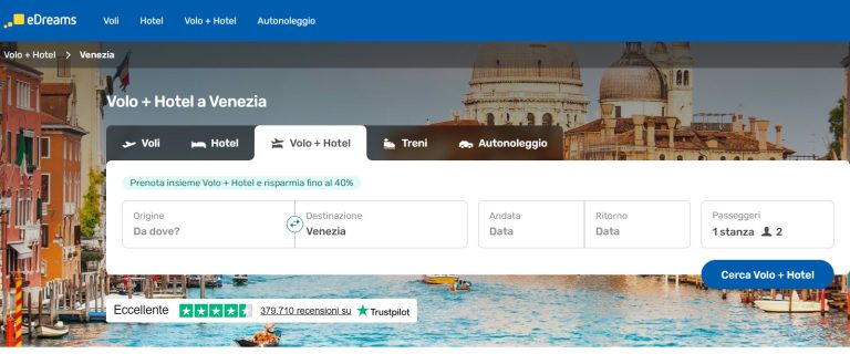 Pacchetti Volo Hotel Venezia