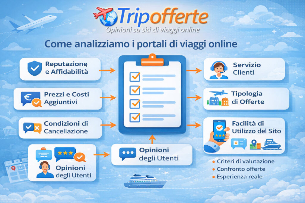 Come analizziamo i portali di viaggi