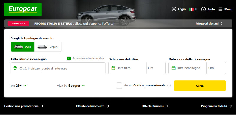 Europcar autonoleggio