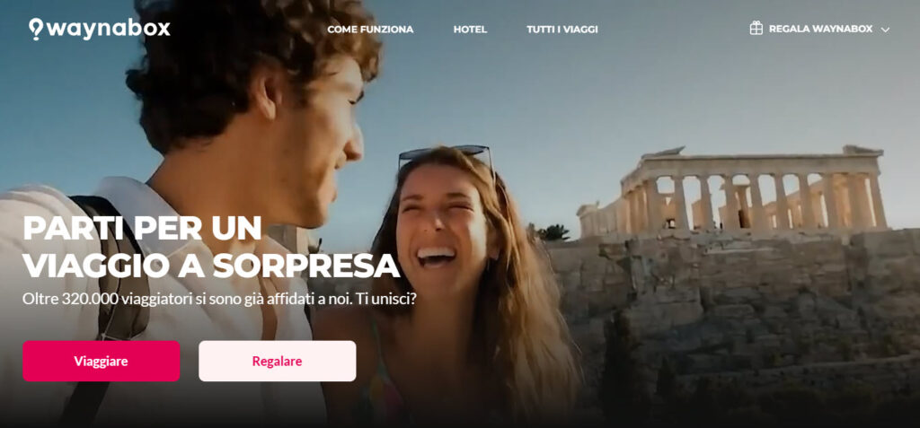 Waynabox viaggi sorpresa