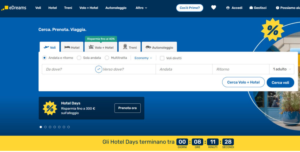 eDreams offerte viaggi